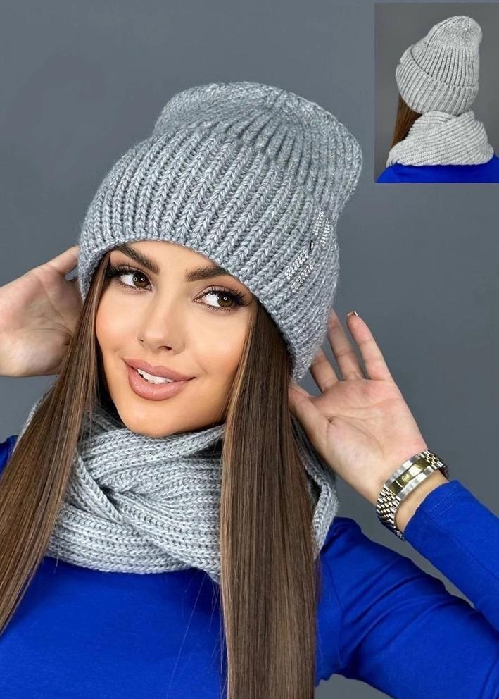 Шапка + шарф 2в1 