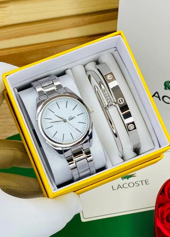 Подарочный набор часы, 2 браслета и коробка 